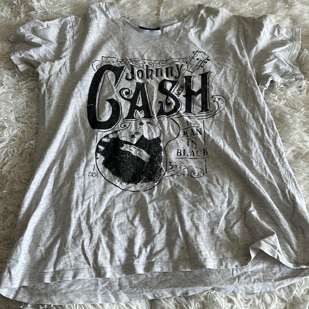 Heather gray Johnny Cash t-shirt